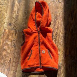 Carhartt Orange Fleece Vest